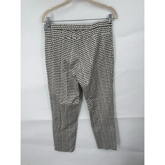 Akris Punto Geometric Straight Trouser Pant Women 6 Ivory Modern Mature Designer - Picture 2 of 8